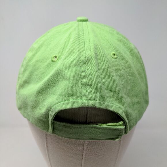 JHats Women's Strapback Hat Green Adjustable Embroidered Bermuda Logo Floral - Picture 6 of 8